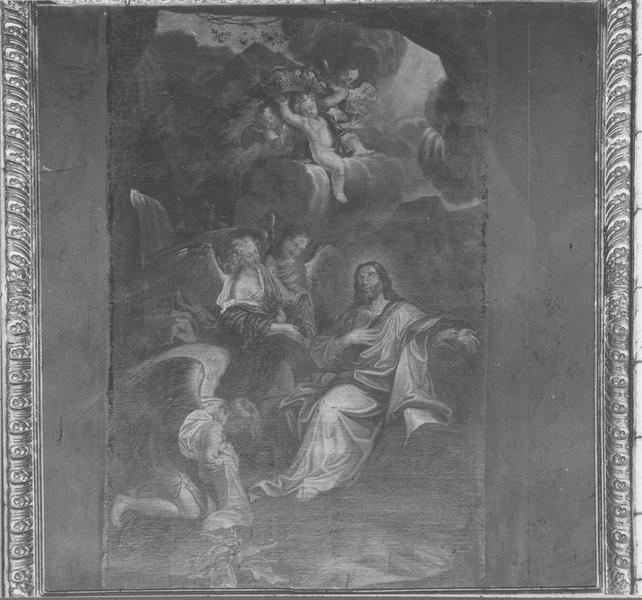 tableau : Jésus servi par les anges, vue générale