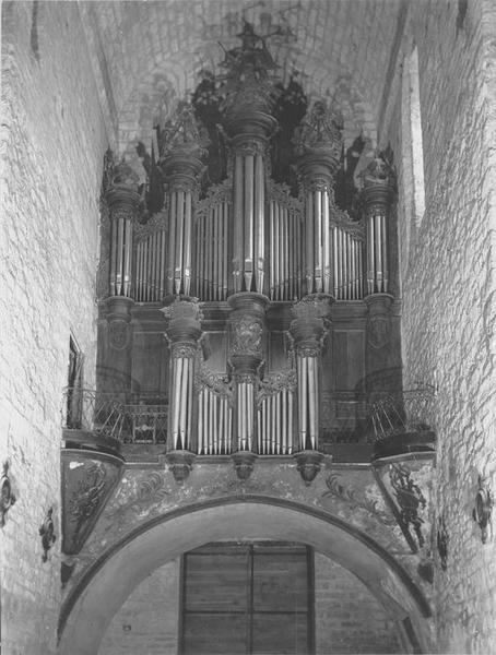 orgue de tribune : partie instrumentale de l'orgue