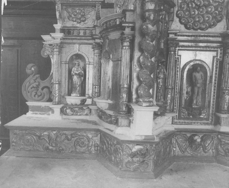 tabernacle du maître-autel, vue partielle