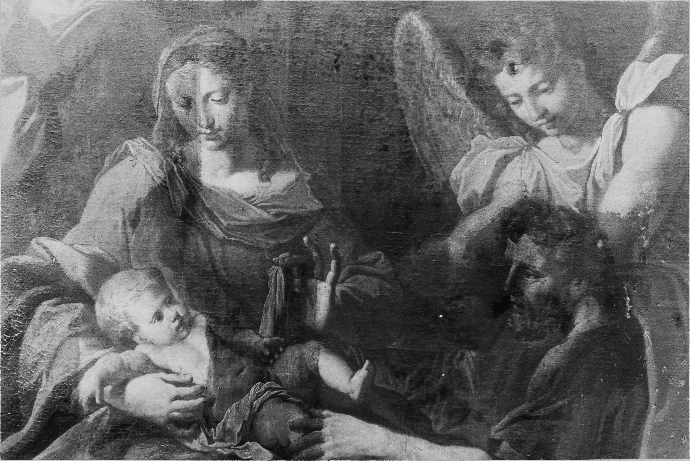 tableau : Adoration des bergers (l'), vue partielle