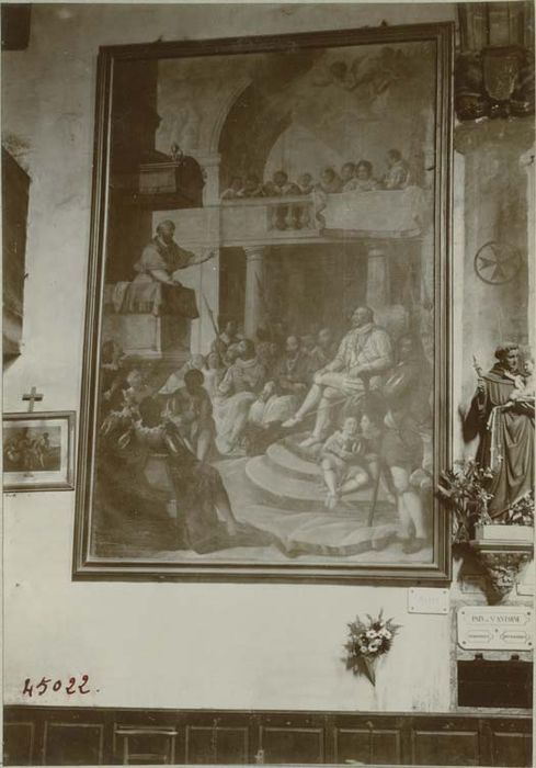 tableau : Saint François-de-Sales prêchant à Fontainebleau devant Henri IV