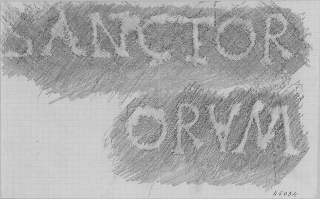 autel, détail des inscriptions