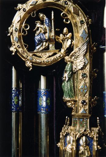 crosse pastorale de monseigneur Brossais-Saint-Marc, détail