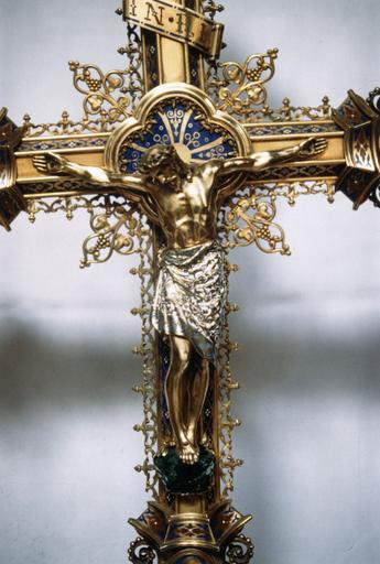 croix de procession, détail