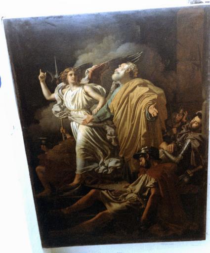 tableau : saint Pierre délivré de sa prison par un ange