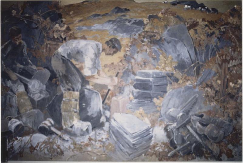 tableau : ardoisiers, vue générale