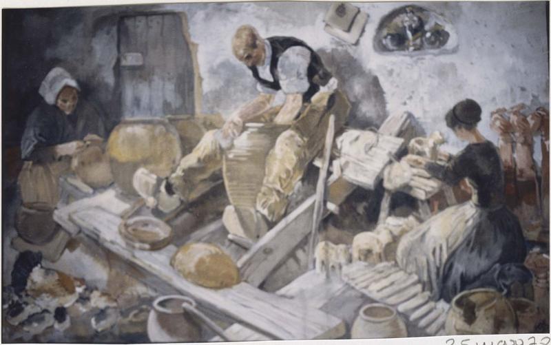 tableau : potiers, vue générale