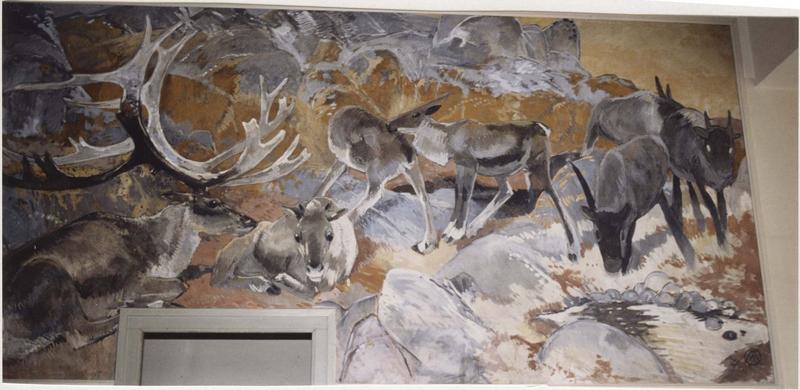 tableau : Cervidés, vue générale