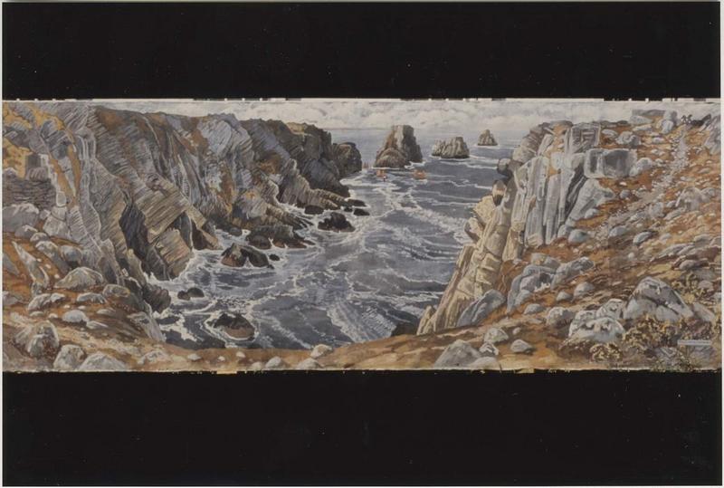tableau : Palléozoïque, les Tas de Pois, vue générale