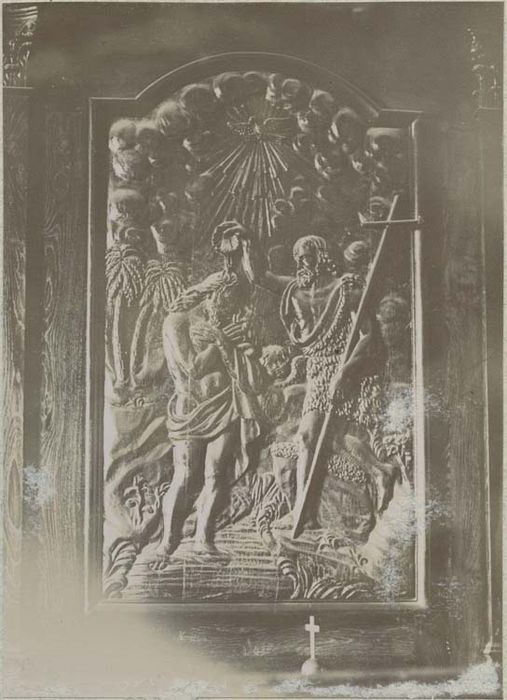 bas-relief : le Baptême du Christ
