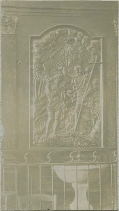 bas-relief : le Baptême du Christ