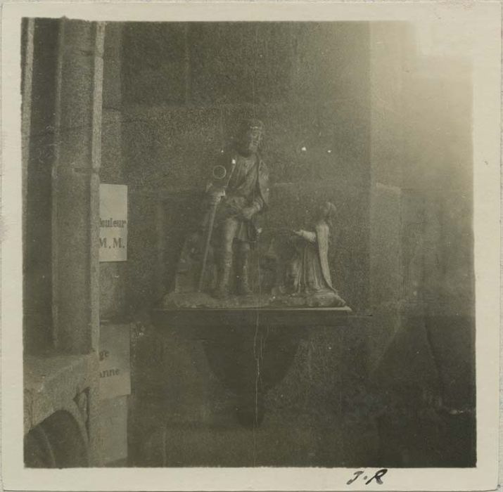 groupe sculpté : saint Roch et un donateur - © Ministère de la Culture (France), Médiathèque du patrimoine et de la photographie, diffusion RMN-GP