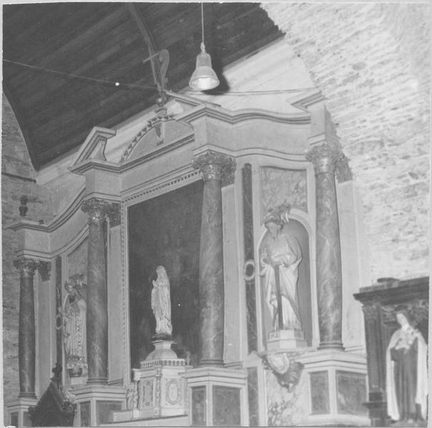 autel, retable du Rosaire, vue diagonale - © Ministère de la Culture (France), Médiathèque du patrimoine et de la photographie (objets mobiliers), tous droits réservés