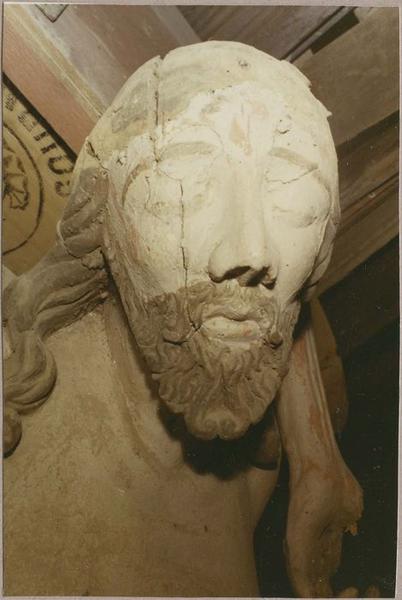 statue : Christ en croix (le), détail - © Ministère de la Culture (France), Médiathèque du patrimoine et de la photographie (objets mobiliers), tous droits réservés