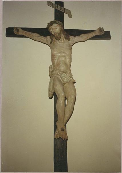statue : Christ en croix (le), vue générale - © Ministère de la Culture (France), Médiathèque du patrimoine et de la photographie (objets mobiliers), tous droits réservés