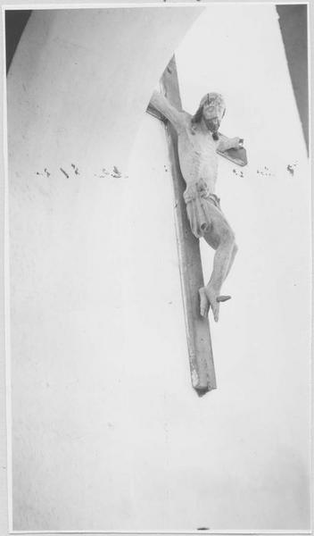 statue: Christ en croix (le), avant restauration - © Ministère de la Culture (France), Médiathèque du patrimoine et de la photographie (objets mobiliers), tous droits réservés