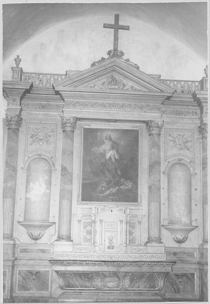 autel, exposition, retable (maître-autel), vue générale - © Ministère de la Culture (France), Médiathèque du patrimoine et de la photographie (objets mobiliers), tous droits réservés