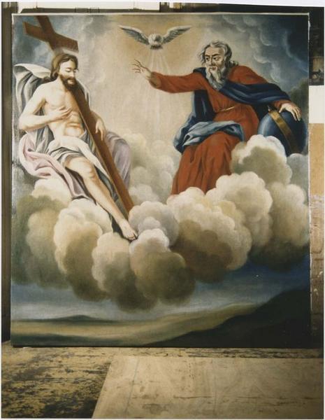 tableau du maître-autel : Trinité (la), vue générale