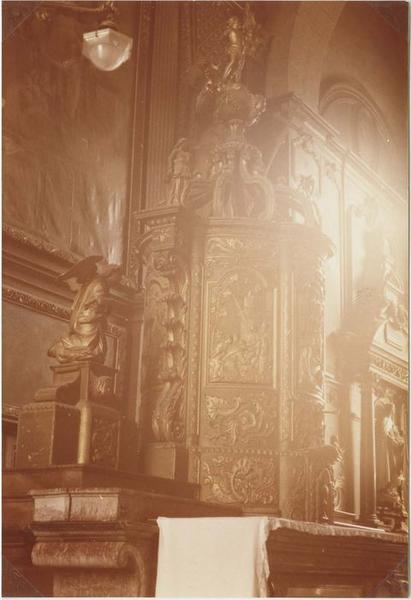 tabernacle du maître-autel, vue partielle