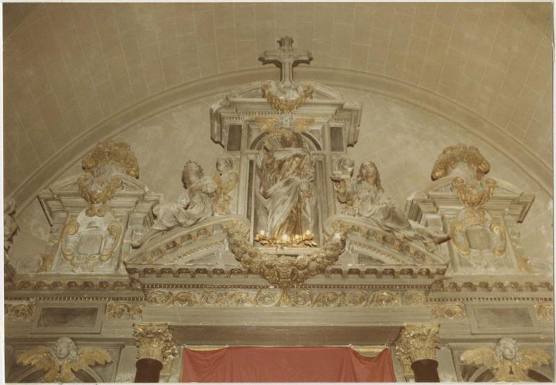 retable du maître-autel, vue partielle