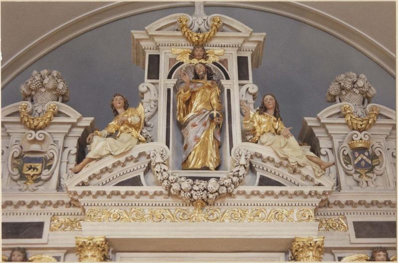 retable du maître-autel, vue partielle