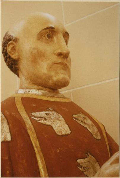 monument funéraire de Jean de Saint-Amadour, vicomte de Guignen, grand veneur, chambellan et grand maître des Eaux-et-forêts de Bretagne, vue partielle