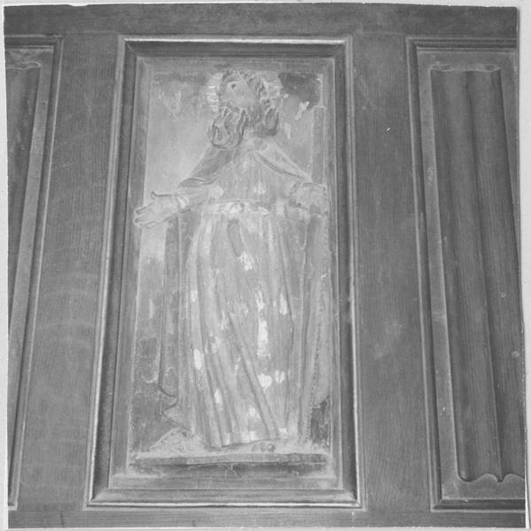 bas-relief, apôtre non identifié, vue générale