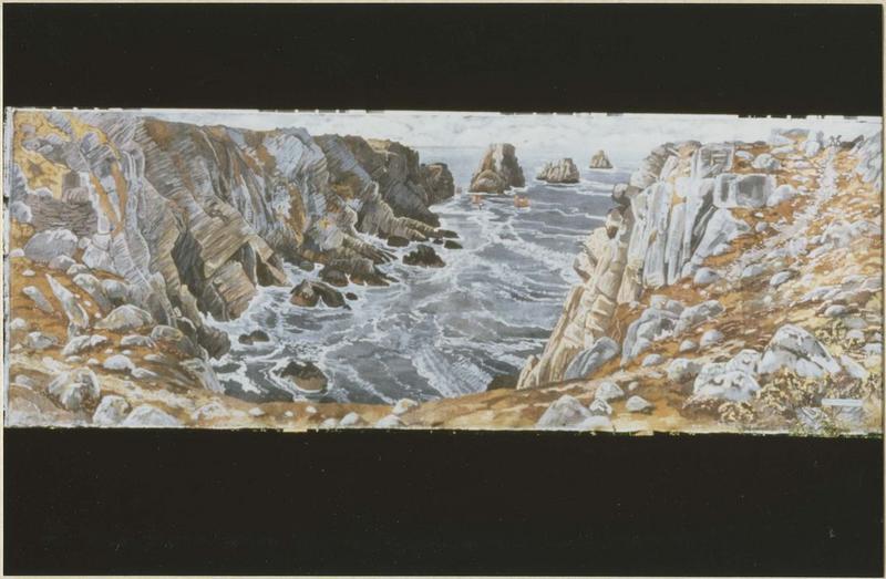 tableau : palléozoïque, les Tas de Pois, vue générale