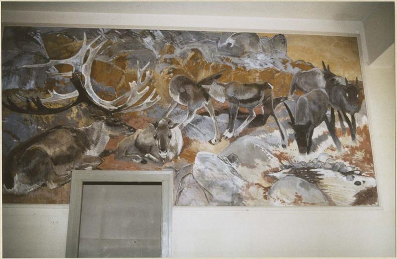 tableau : cervidés, vue générale