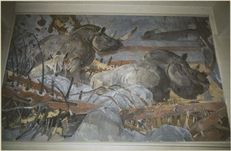 tableau : rhinocéros, vue générale