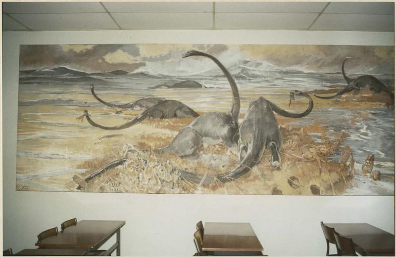 tableau : dinosaures, vue générale