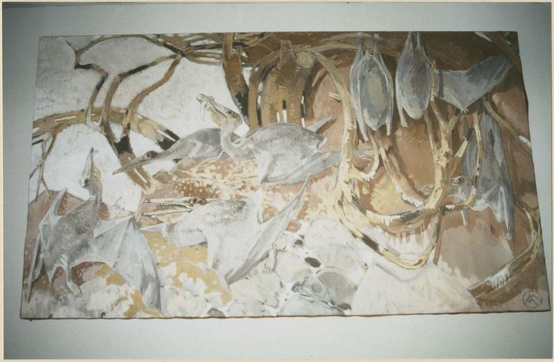 tableau : reptiles nageurs, vue générale
