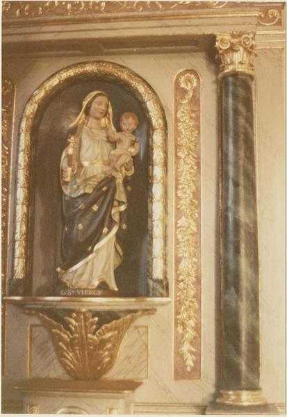 statue : Vierge à l'Enfant, vue générale