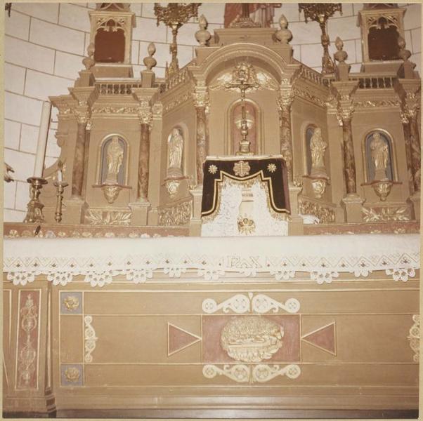maître-autel, vue partielle