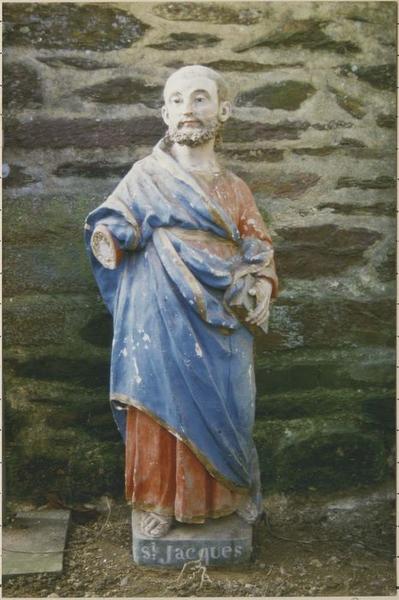 statue : saint Jacques, vue générale - © Ministère de la Culture (France), Médiathèque du patrimoine et de la photographie (objets mobiliers), tous droits réservés