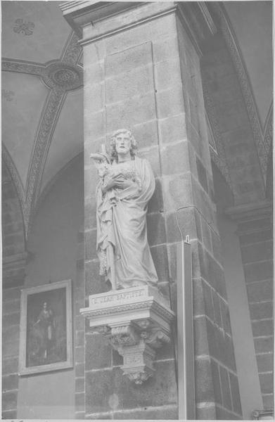 statue : saint Jean-Baptiste, vue générale - © Ministère de la Culture (France), Médiathèque du patrimoine et de la photographie (objets mobiliers), tous droits réservés