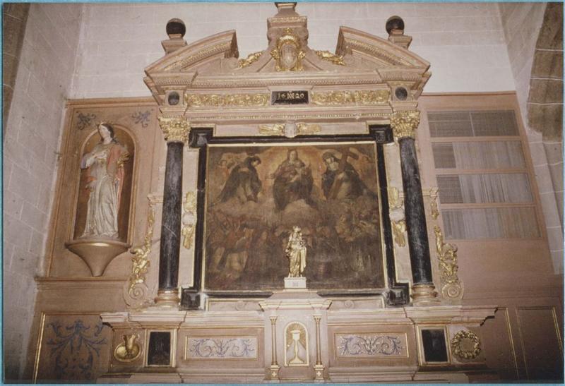 retable, tableau : le Rosaire, vue générale