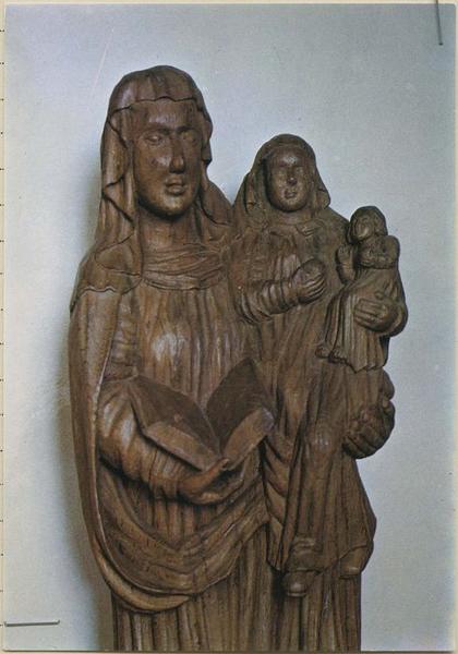 statue : sainte Anne, la Vierge et l'Enfant, vue partielle - © Ministère de la Culture (France), Médiathèque du patrimoine et de la photographie (objets mobiliers), tous droits réservés