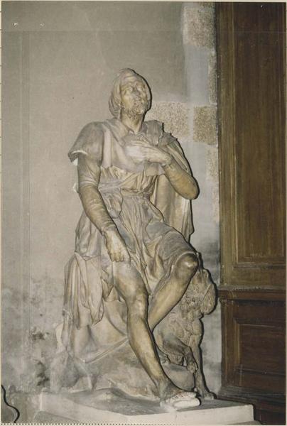 statue : saint Roch, vue générale - © Ministère de la Culture (France), Médiathèque du patrimoine et de la photographie (objets mobiliers), tous droits réservés