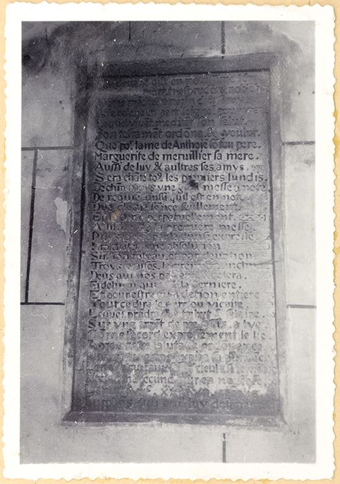 plaque funéraire de Michel Sarrazin