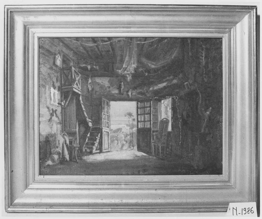 Tableau : Atelier d’artiste (?)