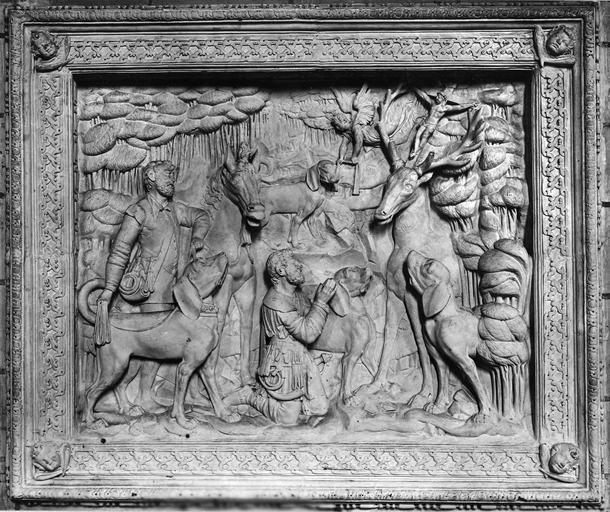 bas-relief : Saint Hubert