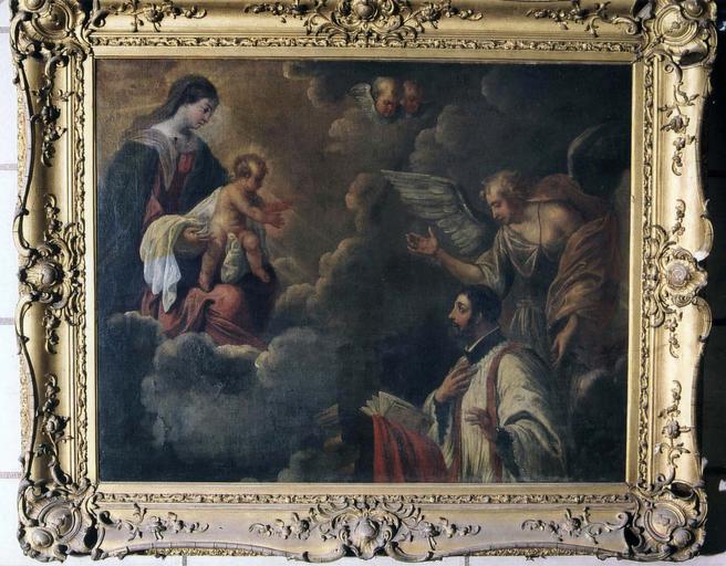 tableau : L' Apparition de la Vierge et de l'Enfant à saint François-Xavier, cadre - © Ministère de la Culture (France), Médiathèque du patrimoine et de la photographie, diffusion RMN-GP