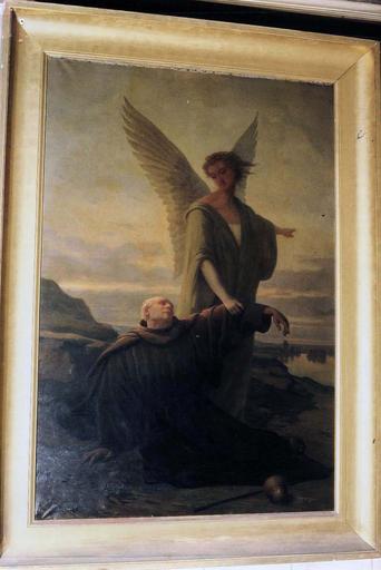tableau : Un Pèlerin tombant en faiblesse réconforté par un ange, cadre - © Ministère de la Culture (France), Médiathèque du patrimoine et de la photographie, diffusion RMN-GP