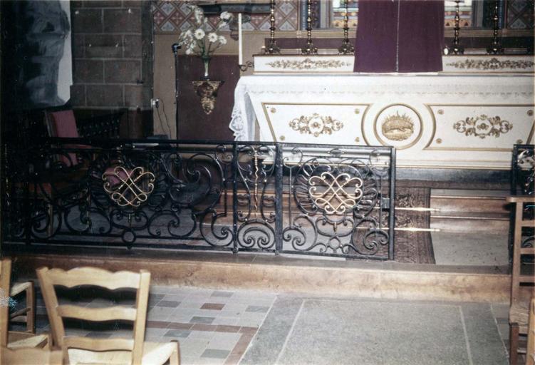 clôture liturgique (table de communion)