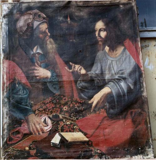 tableau : Jésus et Nicomède