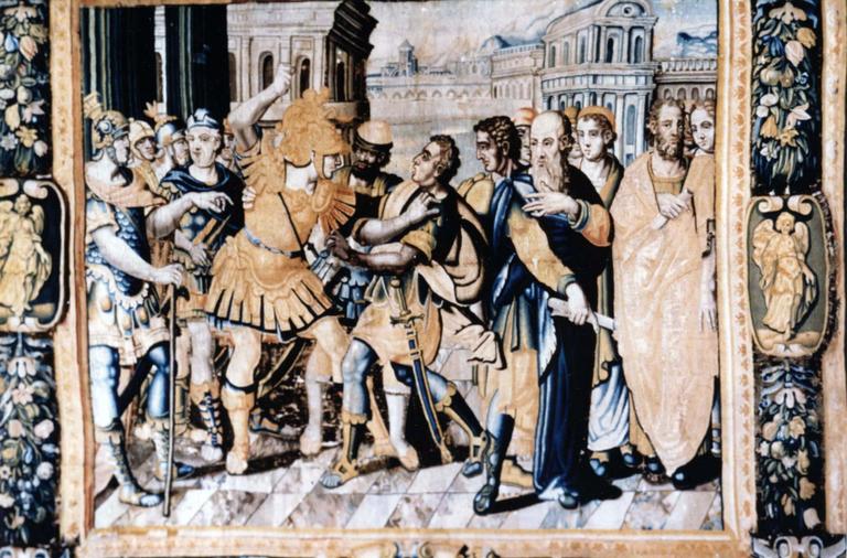 pièce murale : Coriolan repoussant avec violence les Ediles - © Ministère de la Culture (France), Médiathèque du patrimoine et de la photographie, diffusion RMN-GP