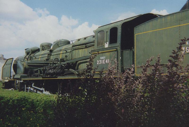 Locomotive à vapeur Fives-Lille, type Pacific, à tender séparé, à voie normale, 231 E 41, vue générale