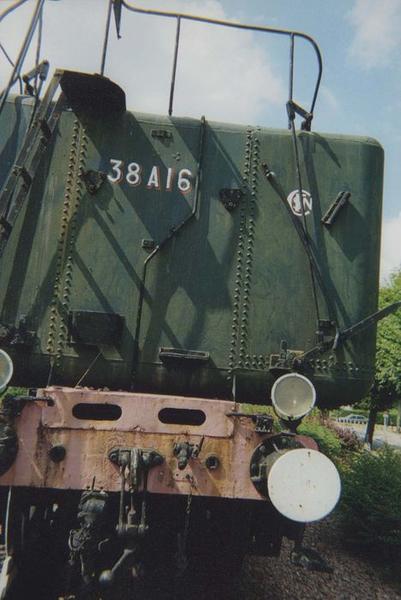 locomotive à vapeur Fives-Lille, type Pacific, à tender séparé, à voie normale, 231 E 42, vue partielle