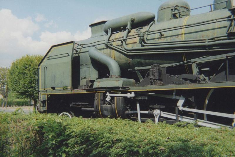 Locomotive à vapeur Fives-Lille, type Pacific, à tender séparé, à voie normale, 231 E 42, vue partielle